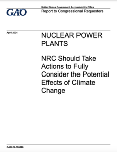 NRC Should Take Actions to Fully Consider the Potential Effects of Climate Change
